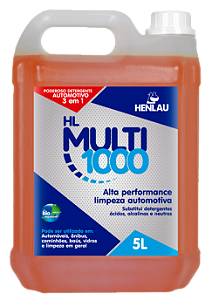 HL MULTI 1000 Detergente 3 em 1 Multiuso Biodegradável Henlau 5L
