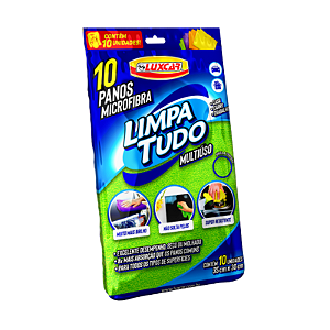 Conjunto com 10 Panos Microfibra Luxcar