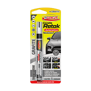 Caneta Retok Tira Riscos Cor Grafite Luxcar