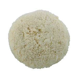 Boina de Lã Branca Dupla Face 100% Natural Agressiva 8" Autoamerica