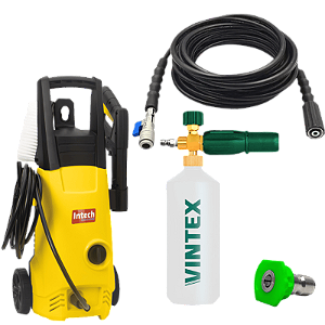 Kit Lavadora + Snow Foam Vintex + Mangueira Nylon 5m + Bico Engate Rápido