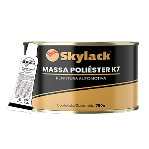 Massa Poliéster K7 c/ Catalisador Skylack 750g + 22,5g