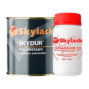 Preto Fosco Vinílico c/ Catalisador 555 Skylack 600ml + 300ml