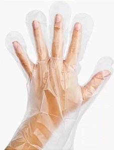 LUVA DESCARTÁVEL PLASTICO PREVEMAX 100UND