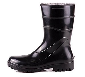 BOTA PVC FEME PRETA BRACOL CANO MÉDIO MEDIO