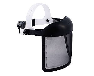 Protetor Facial Telado p/ Roçadeira com Catraca