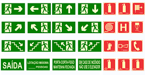 SINALIZAÇÃO DE EMERGÊNCIA FOTOLUMINESCENTE