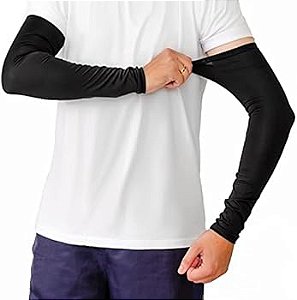 Manguito Protetor de Braço com Proteção UV - Para Motoqueiros e Ciclistas, Leve, Confortável e Respirável