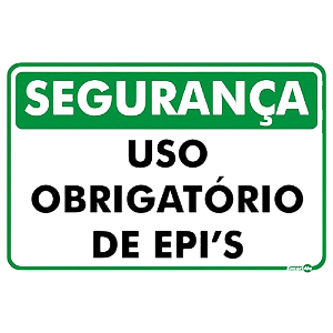 Placa EPI Uso Obrigatório – Diversos Modelos