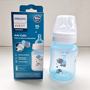 Mamadeira Philips Avent Anti Colica 260ML-Azul
