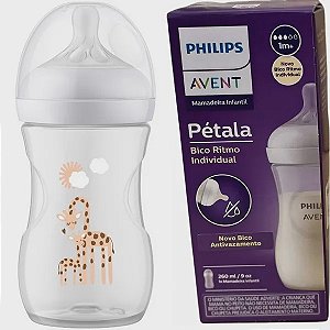 Mamadeira Pétala 3.0 260ml Girafa Philips Avent