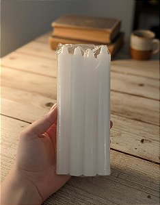 Vela palito branco Pct 8 Un