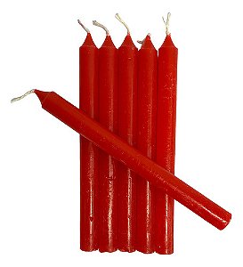 Vela Palito- Vermelha Pct8 und