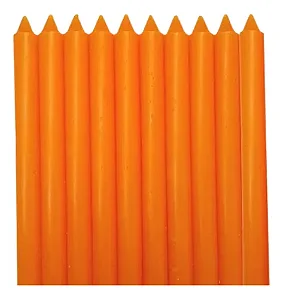 Vela Palito- Laranja Pct 8 Und