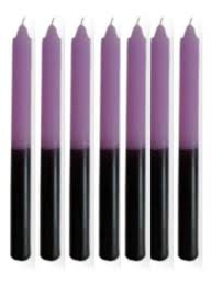 Vela Palito- Roxo c/ Preto Pct 8 Und
