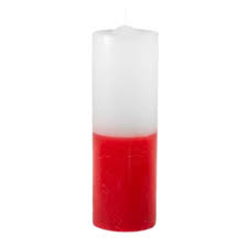 Vela Sete dias Vermelho c/ Branco 280g