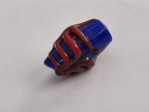 Firma De Murano - Azul Royal com Detalhes Vermelho