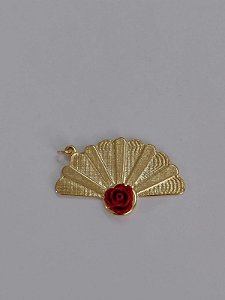 Pingente de Leque- Cigana 4CM - Dourada