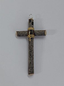 Pingente - Cruz De Madeira P