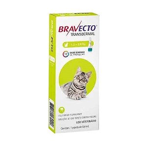 BRAVECTO GATOS 112,5MG(1,2-2,8KG)