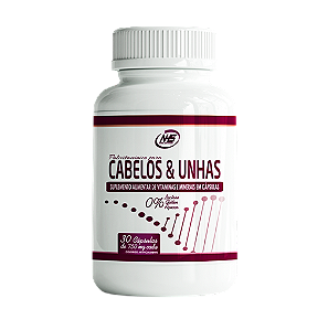 CABELOS E UNHAS - 30 CÁPSULAS 500mg