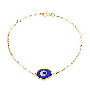 Pulseira de Olho Grego Murano Azul
