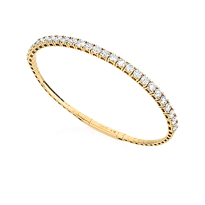 Pulseira Bracelete Maleável Diamantes