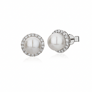 Brinco de Pérola com Diamante