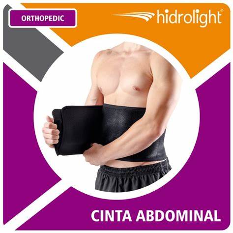 Cinta Abdominal Masculina Neoprene 20cm X 100cm Hidrolight OR48