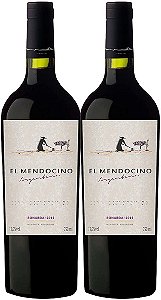 Vinho Tinto Argentino El Mendocino Bonarda - Kit 2 Unidades