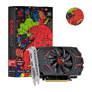 Placa de Vídeo PCYES, AMD RADEON RX 550, 4GB GDDR5, 128 Bits, GRAFFITI SERIES - PJ550RX12804G5DF