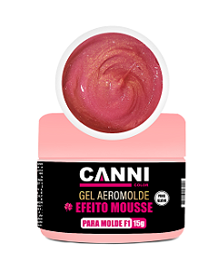 Gel Aeromolde Efeito Mousse Pink Glow - Para Molde F1