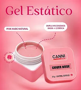 GEL ESTATICO PINK NUDE NATURAL 20G - LINHA PREMIUM