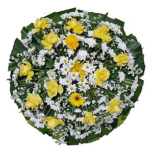 Coroa com Tons Amarelos e Brancos