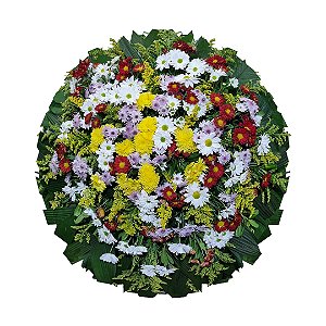 Coroa de Flores com Flores do campo Happy Remember