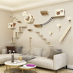 Conjunto de prateleira de Parede para Gato