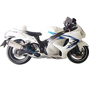 ESCAPAMENTO FULL RACING R66GP + COLETOR ø60mm 4X2X1 INOX HAYABUSA 2009-2019