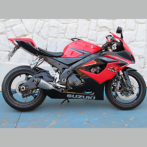 Escapamento Ponteira HexaGP Curto Link Inox Suzuki Srad 1000 2011-2013 Power Escapamentos