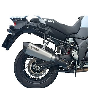 ESCAPAMENTO PONTEIRA R66GP + LINK EM AÇO INOX SUZUKI V-STROM 1000 2017-2021 POWER