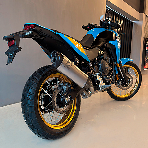 Ponteira PW25 BICO DUPLO FULL INOX Ténéré 700 Yamaha Power Escapamentos