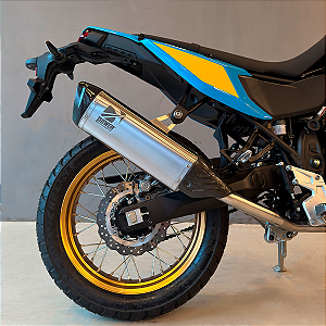 Ponteira PW25 BICO DUPLO Inox e link Inox Ténéré 700 Yamaha Power Escapamentos