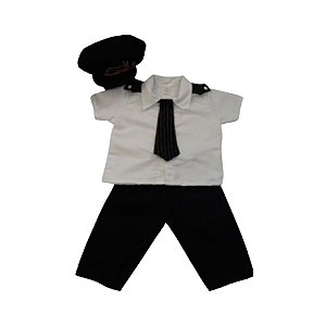 Fantasia Piloto Avião Infantil Poderoso Chefinho Profissão Aviador Comandante Festa Infantil Carnaval Dia das Crianças