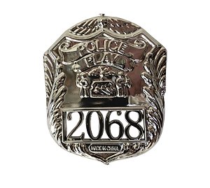 Distintivo Policial Broche Estrela Xerife Acessório Fantasia Detetive Bope Tropa de Elite Carnaval