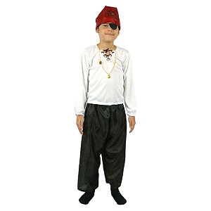 Fantasia Pirata Infantil Masculino Carnaval Halloween Dia das Crianças