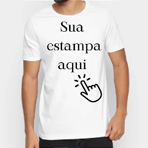 Camisas Camisetas Personalizadas Unissex Com a Sua Arte Foto Frase Logomarca Empresa