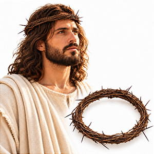 Coroa de Espinhos Fantasia Adulto Jesus Cristo Teatro Páscoa Sexta Feira Santa Paixão de Cristo Cosplay Adereço Festa Religiosa Acessório Halloween