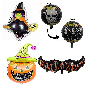 Balão Metalizado Halloween Para Decoracao Baloes Para Festa Dia Das Bruxas