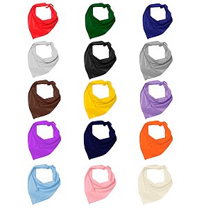 Lenço de Pescoço Liso para Festa Junina Caipira Bandana Quadrilha São João Arraiá Quermesse Caipirinha São João