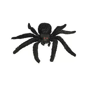 Inseto Aranha Caranguejeira Bicho de Borracha Enfeite Decoração Halloween Dia das Bruxas