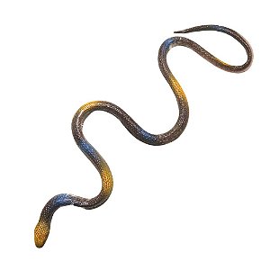 Cobra Coral de Borracha Enfeite Bicho Réptil Brincadeira Pegadinha Amigo da Onça Festa Selva Safari Decoração Halloween Dia das Bruxas